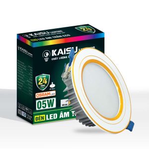 Âm trần Energy viền vàng ba màu công suất 5W