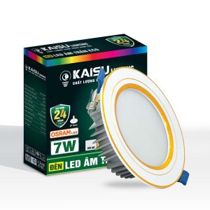 Âm trần Energy viền vàng ba màu công suất 7W