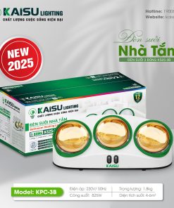 ĐÈN SƯỞI 3 BÓNG KS25-3B (Bóng Vàng)