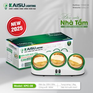 ĐÈN SƯỞI 3 BÓNG KS25-3B (Bóng Vàng)