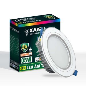 Âm trần Energy viền bạc- ánh sáng trắng công suất 5W