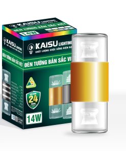 Đèn LED gắn tường (BSV) – Họa tiết Trống Đồng – ánh sáng Trắng Vàng – Thân Vàng