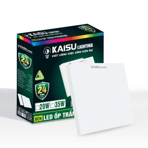 Ốp trần Hình vuông màu trắng – ánh sáng trắng công suất 25W