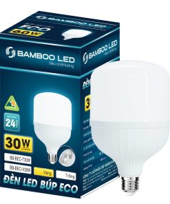 Bulb nhôm nhựa Eco - Bamboo - Ánh sáng trắng công suất 30W