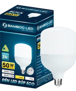 Bulb nhôm nhựa Eco - Bamboo - Ánh sáng trắng công suất 50W