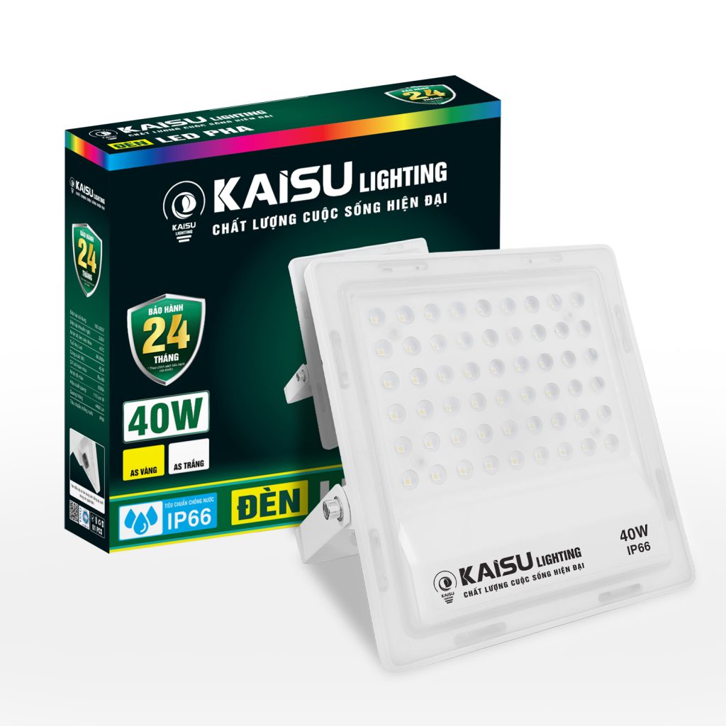 Đèn LED pha mặt nhựa – ánh sáng trắng 40W