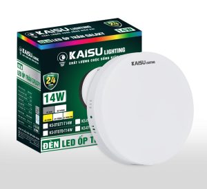 Ốp trần Hình tròn đế trắng – ánh sáng trắng công suất 14W